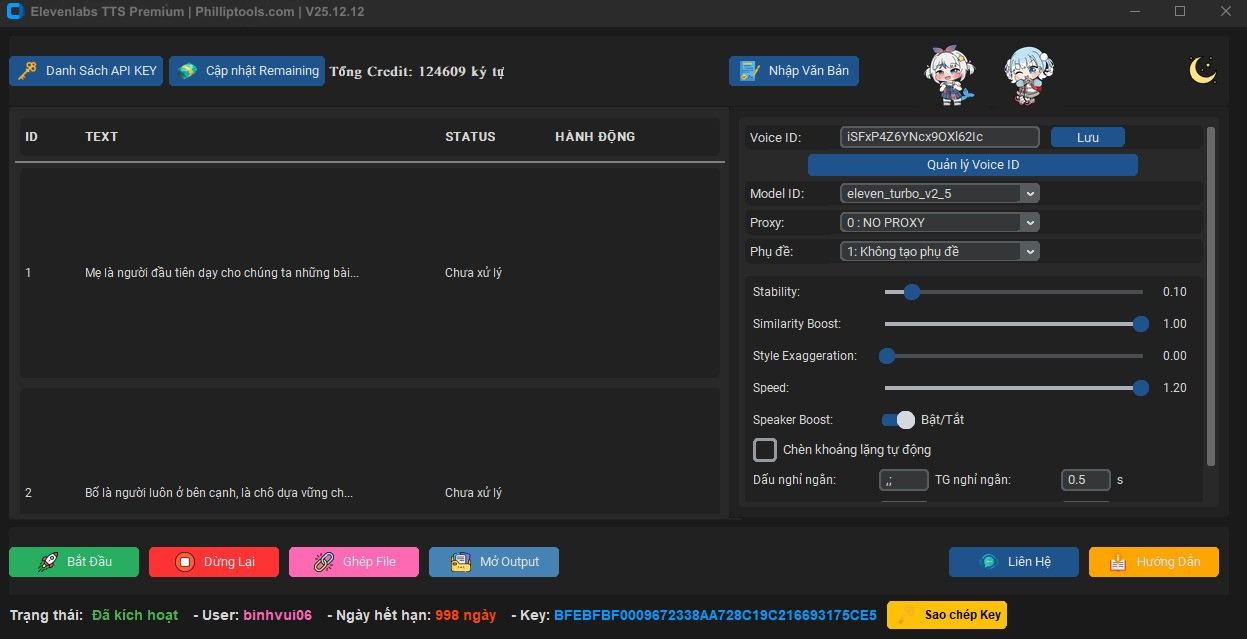 Elevenlabs TTS Premium